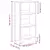 Regal za knjige boja hrasta 50x31x106 cm od konstruiranog drva