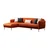 Atelier del Sofa Ugaona garnitura Sevilla 98x85x270cm Narandžasta