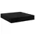 Plutajuće zidne police 4 kom sjajne crne 40 x 23 x 3,8 cm MDF
