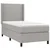 Vidaxl Box spring postelja z vzmetnico svetlo siva 80x200 cm blago