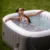 EASE.ZONE Hot tub Square 2-4-sedežna samonapihljiva masažna kad