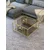 Hanah Home Bakü klub sto 75 × 45 × 75 cm, zlatna / bronzano staklo