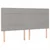 Vidaxl Box spring postelja z vzmetnico LED sv. siva 180x200 cm blago