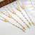 Ogrlica Classical Cross - Zlatna / Bijela KP29911