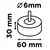 Laminiran disk 60 x 30 x 6 mm, P40 58T381
