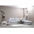 Atelier del Sofa Ugaona garnitura Loop 15 95x85x332cm Svetlosiva