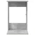 Bocni stol Betonski sivi 40 x 38 x 62,5 cm Konstruirano drvo
