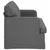 Vidaxl Kavč Temno siva 162 x 80 x 85 cm blago