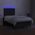 Vidaxl Box spring postelja z vzmetnico LED črna 120x190 cm blago