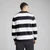 Mens Puma Class Striped Crew, Blue, Size S, Clothing