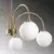 Opviq Luster Sferis-13936, 70cm, IP20, Zlatno-bele boje
