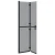Walk-In zid za tuširanje Crna 90 x 6.5 x 190 cm