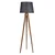 Aberto Design Podna lampa Yanik Pramit, 160 cm, E27, Hrast