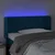 LED posteljno vzglavje temno modro 83x16x78/88 cm žamet