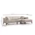 Atelier del Sofa Ugaona garnitura Horizon 85x43x207cm Svetlobraon