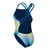 Womens swimwear aqua sphere essential open back multicolor/blue 30
