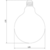 Ceramica Lux E125 Edison Sijalica, 40W