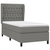 vidaXL Box spring postelja z vzmetnico temno siva 100x200 cm blago