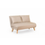 ATELIER DEL SOFA Folde 2 Seater Cream