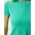 Happiness Istanbul Womens Light Green Crew Neck Basic Sandy T-Shirt