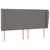 Vidaxl Box spring postelja z vzmetnico temno siva 160x200 cm blago