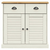 Visoka komoda VIGO bijela 78 x 40 x 175 cm od masivne borovine