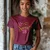 Camiseta Majica sa štampanim printom Cam 265, Ženska, Bordo