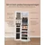 Songmics Omara za nakit 55x55x159 cm bela