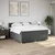Vidaxl Box spring postelja z vzmetnico temno siva 200x200 cm blago