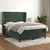 Vidaxl Box spring postelja z vzmetnico temno zelena 140x200 cm žamet