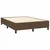 Vidaxl Box spring postelja z vzmetnico temno rjav 140x190 cm blago