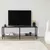Hanah home TV Komoda Basic Tamnosivo-Crna