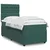Vidaxl Box spring postelja z vzmetnico temno zelen 90x190 cm žamet
