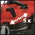 Einhell akumulatorska kosilica za travu GE-CM 18/33 Li (1x4,0Ah)