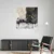 Canvas Slika na platnu Crno beli svet, 120x120cm, Sa ramom, Beli