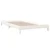 Vidaxl Postelja bel 100x200 cm trdna borovina