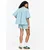 Pull&Bear Bluza svetlo modra/bela