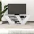 Hanah Home TV komoda Pipralla, 110x40x30 cm, Bela