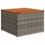 Vrtni stol sivi 55 x 55 x 37 cm od poliratana i bagremovog drva