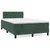 Vidaxl Box spring postelja z vzmetnico temno zelen 120x190 cm žamet