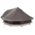 Tipi šator Smeđa siva 800 x 800 x 430 cm Poliester i čelik