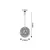 Rabalux Visilica Eudora, LED 12W, D50cm, Hrom