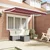 Okvir tende Tamno crvena 250 x 200 cm Poliester s PU premazom