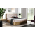 Boxspring postelja Wood 9 - 200x200 cm - hrast lancelot