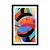Plakat s paspartujem barvita abstrakcija - 20x30 white