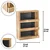 Aberto Design Kuhinjska polica Three Layer Shelf, 28x34x8cm, Braon