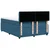Vidaxl Box spring postelja z vzmetnico modra 140x190 cm žamet