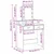 Vidaxl Toaletna mizica Rjava 79 x 41 x 140 cm Konstruiran les