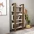 Hanah Home Polica za knjige Reina, 80x150x29.5 cm, Orah-krem