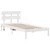 vidaXL Postelja z Naslonom Bela 75x190 cm Trden les Bor